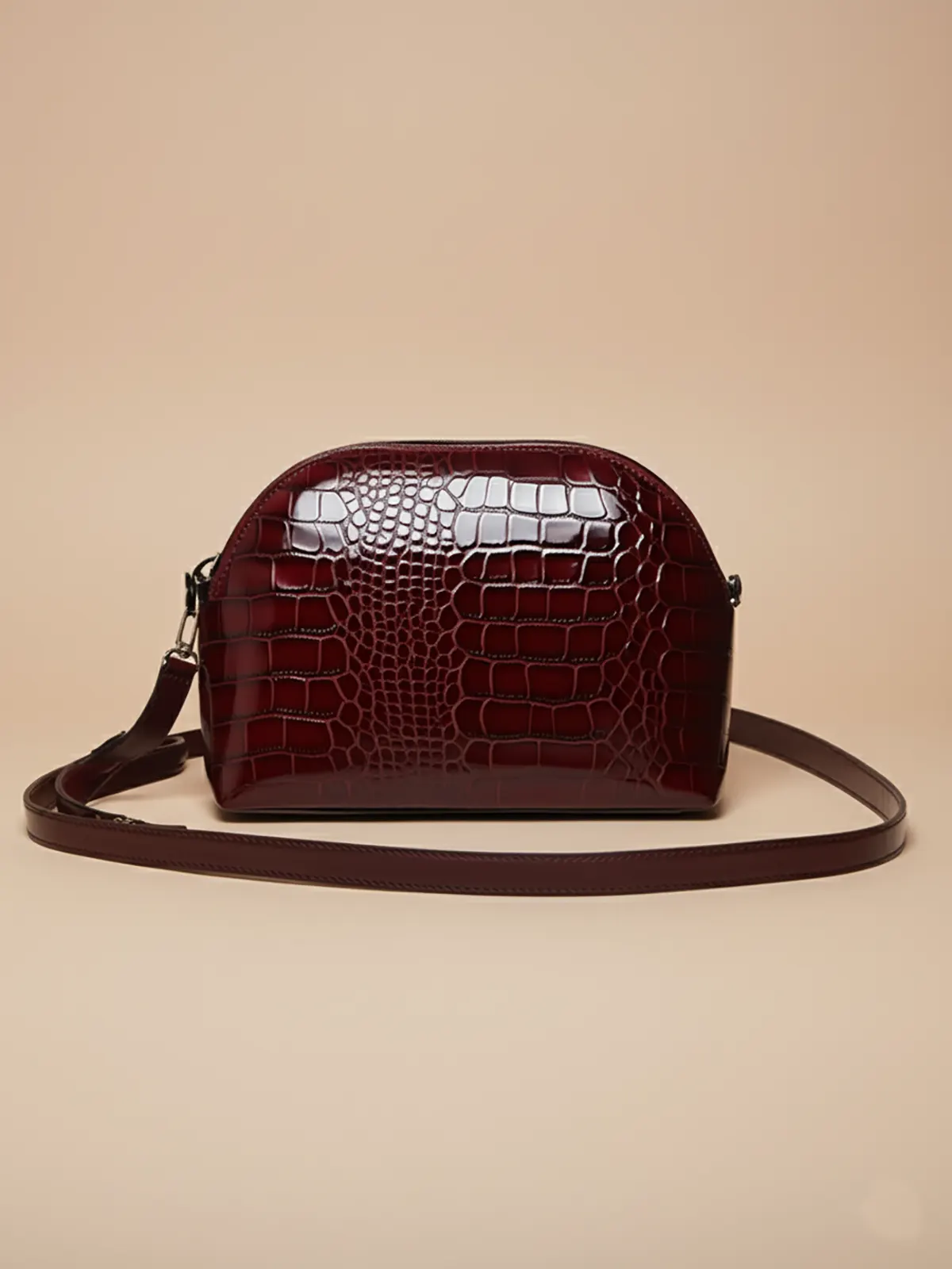 Burgundy Croc - Image 2