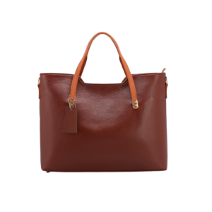 Miko Elegant Brown Leather Tote Purse for Women